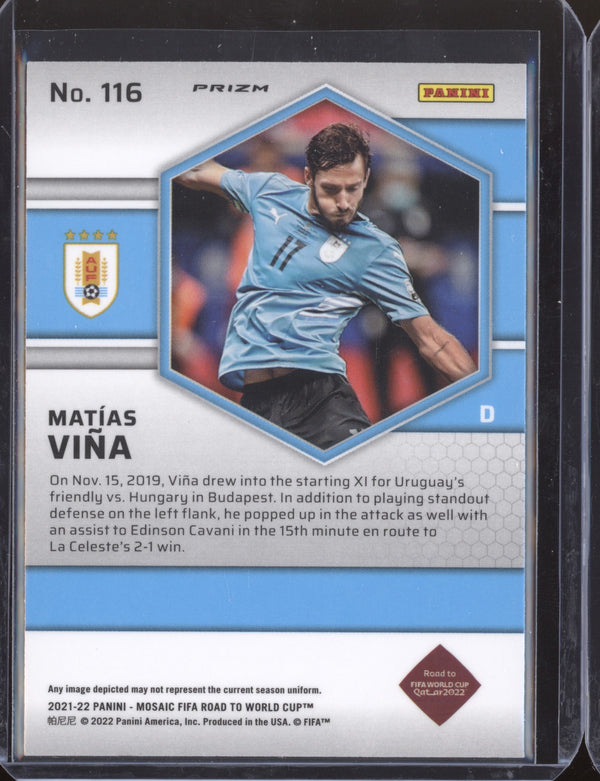 Matias Vina 2022 Panini Mosaic RTWC 116 Mosaic RC