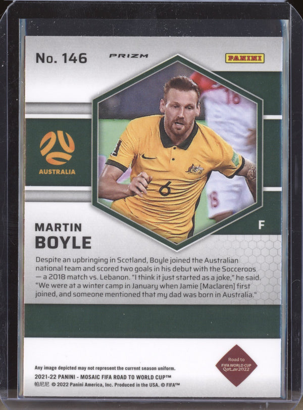 Martin Boyle 2022 Panini Mosaic RTWC 146 Mosaic RC