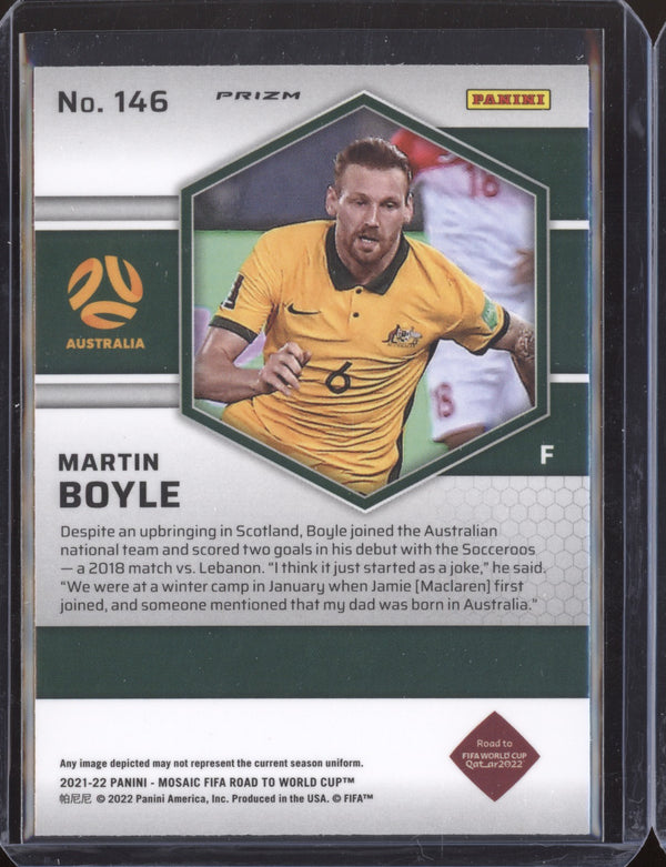 Martin Boyle 2022 Panini Mosaic RTWC 146 Mosaic RC