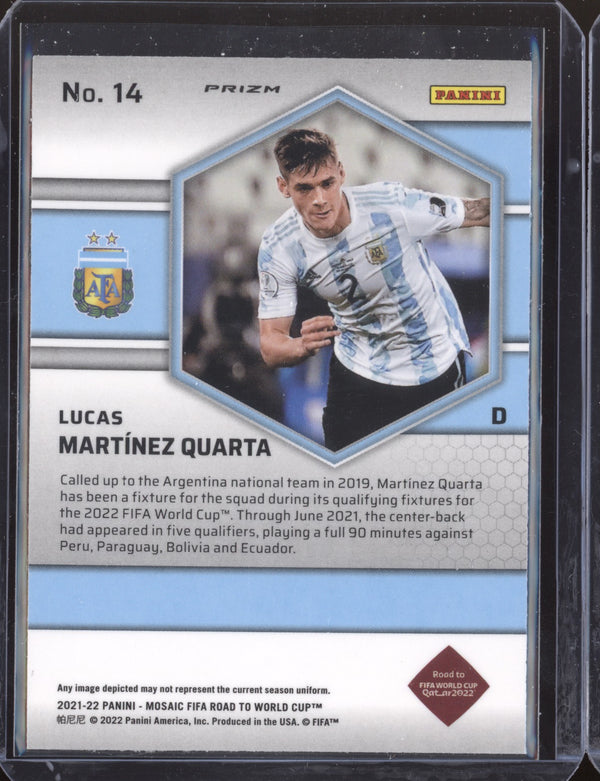 Lucas Martinez Quarta 2022 Panini Mosaic RTWC 14 Mosaic RC