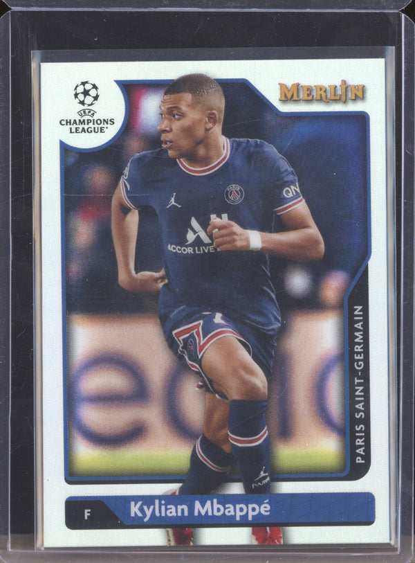 Kylian Mbappe 2021-22 Topps Merlin Chrome UEFA 100 Refractor