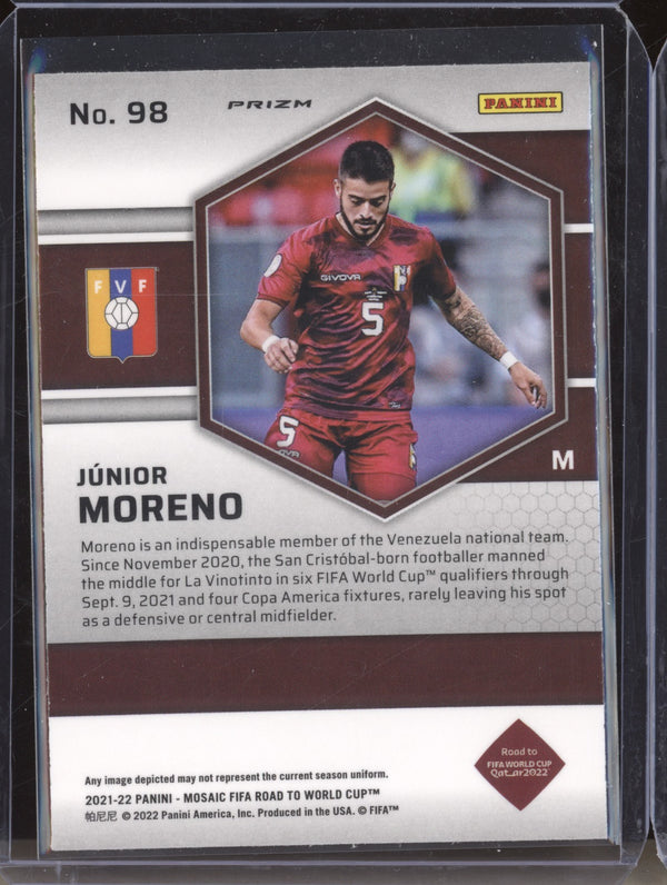 Junior Moreno 2022 Panini Mosaic RTWC 98 Mosaic RC