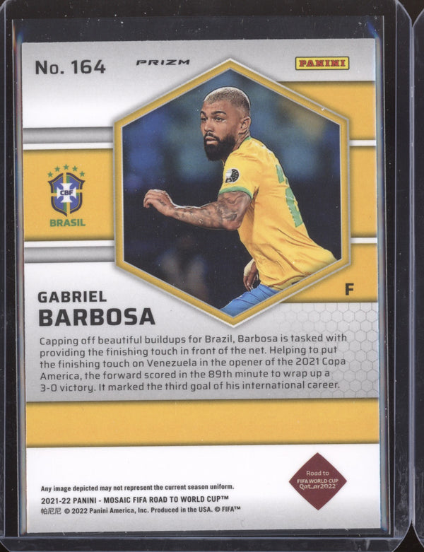 Gabriel Barbosa 2022 Panini Mosaic RTWC 164 Mosaic RC