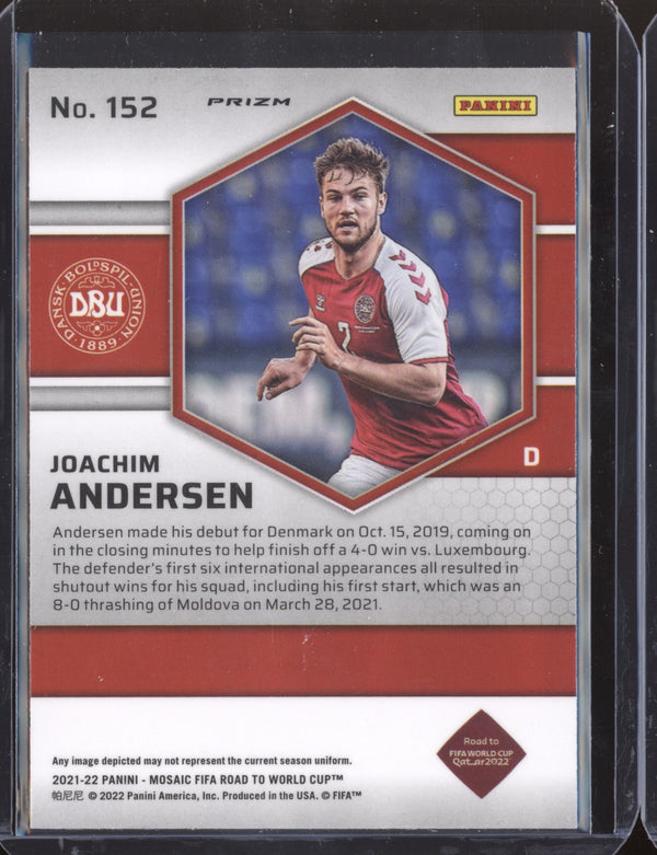 Joachim Andersen 2022 Panini Mosaic RTWC 152 Mosaic RC