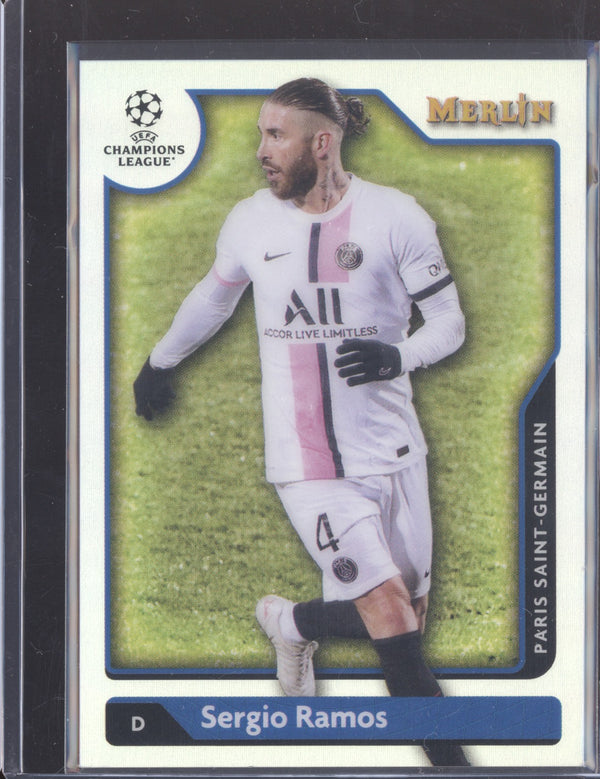 Sergio Ramos 2021-22 Topps Merlin Chrome UEFA 148 Refractor