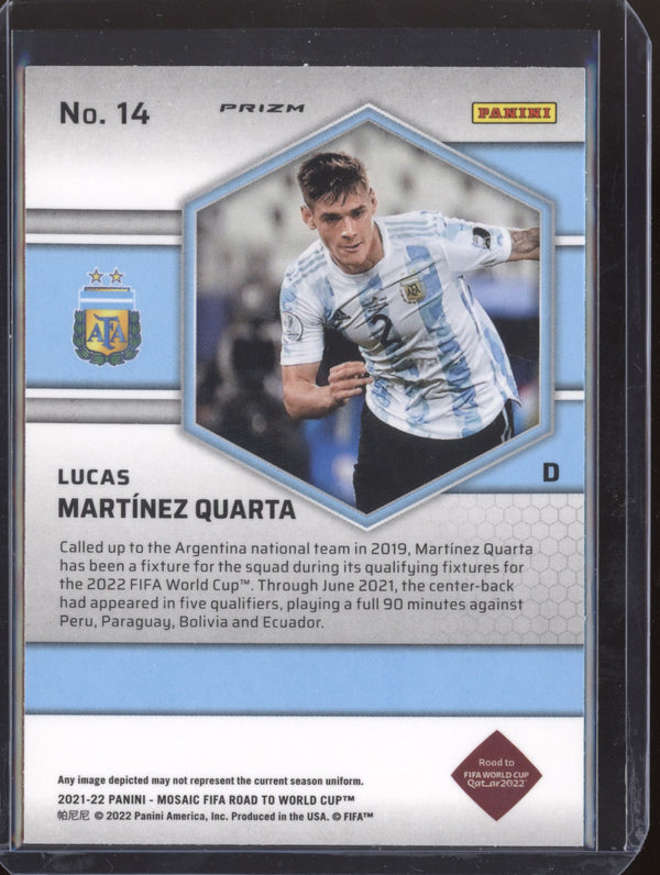 Lucas Martinez Quarta 2022 Panini Mosaic RTWC 14 Mosaic RC