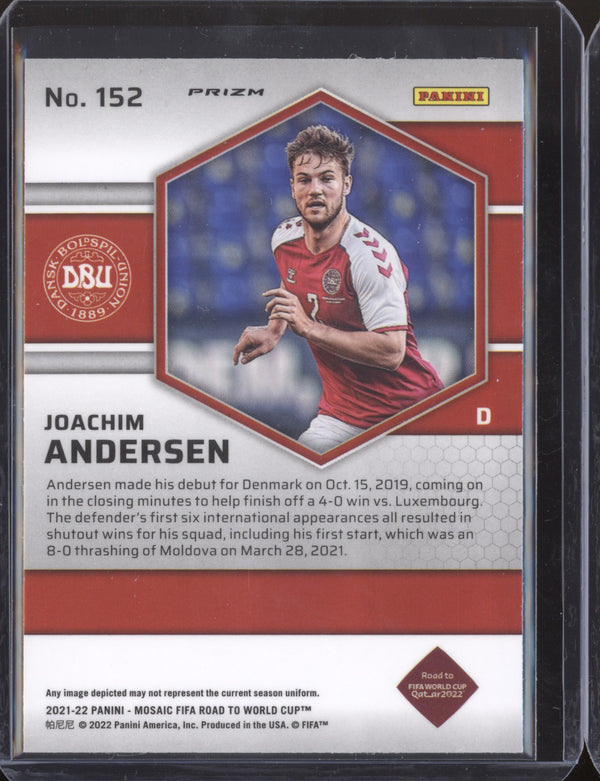 Joachim Andersen 2022 Panini Mosaic RTWC 152 Mosaic RC