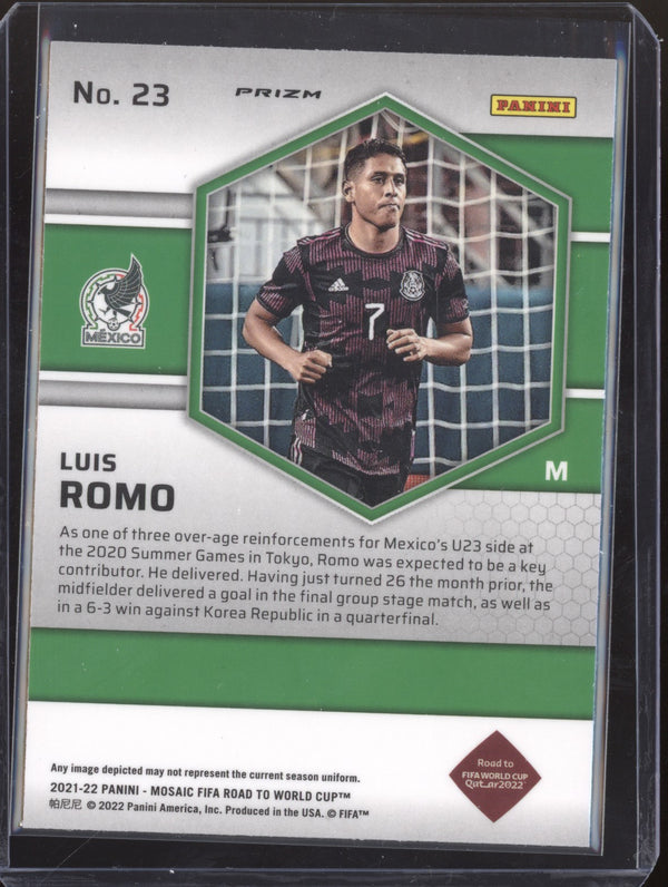 Luis Romo 2022 Panini Mosaic RTWC 23 Mosaic RC