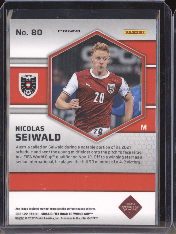 Nicolas Seiwald 2022 Panini Mosaic RTWC 80 Mosaic RC