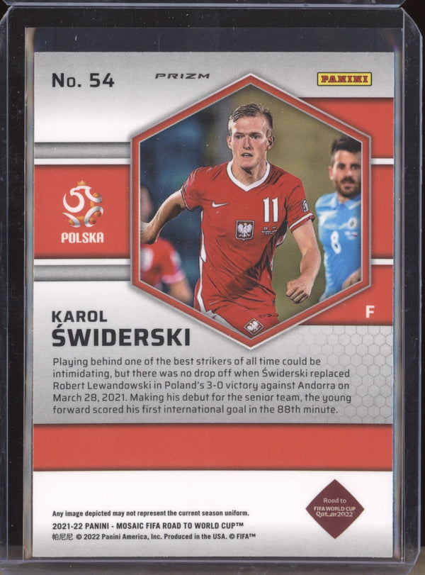 Karol Swiderski 2022 Panini Mosaic RTWC 54 Mosaic RC