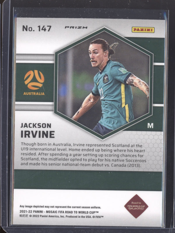 Jackson Irvine 2022 Panini Mosaic RTWC 147 Mosaic RC