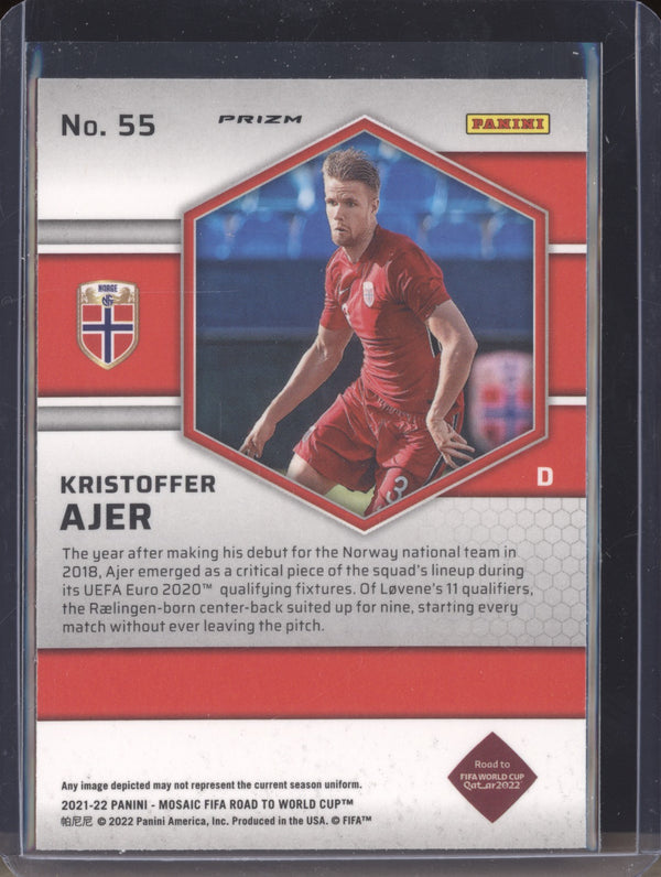 Kristoffer Ajer 2022 Panini Mosaic RTWC 55 Mosaic RC