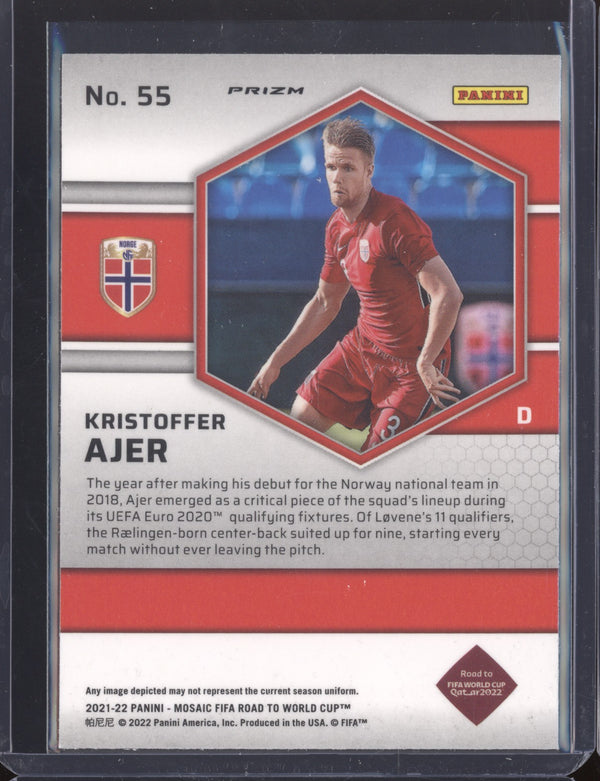 Kristoffer Ajer 2022 Panini Mosaic RTWC 55 Mosaic RC