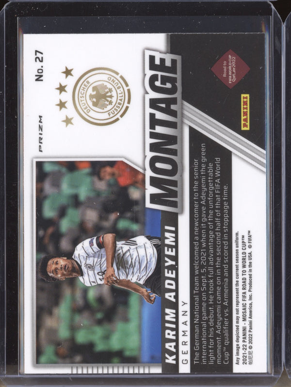 Karim Adeyemi 2022 Panini Mosaic RTWC 27 Montage Mosaic RC