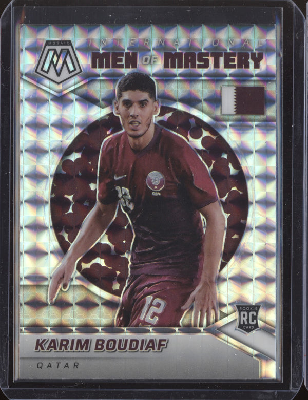 Karim Boudiaf 2022 Panini Mosaic RTWC 7 International Men of Mastery Mosaic RC