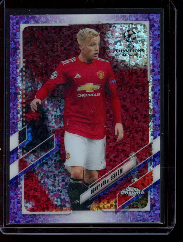 Donny Van De Beek 2020-21 Topps Chrome UEFA  Purple Speckle Refractor 230/250