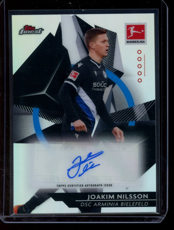 Joakim Nilsson 2020-21 Topps Finest Bundesliga Refractor Auto