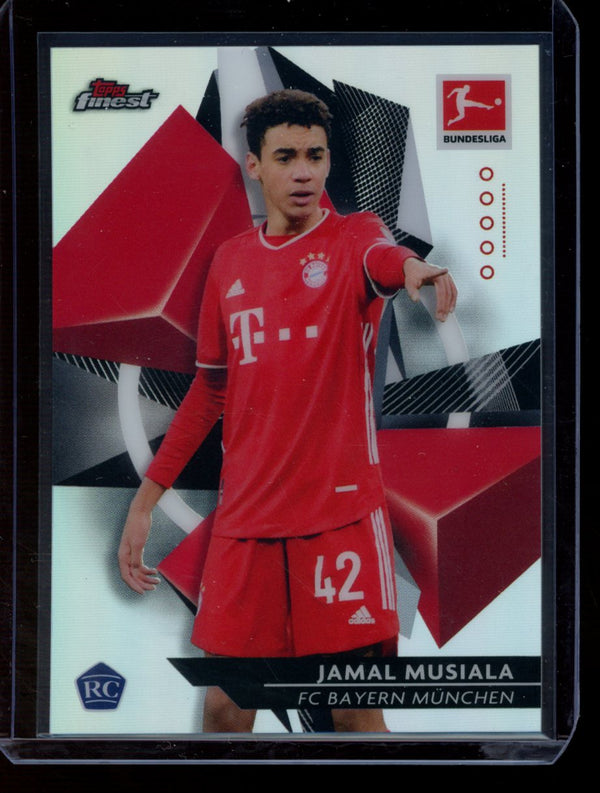 Jamal Musiala 2020-21 Topps Finest Bundesliga Refractor RC