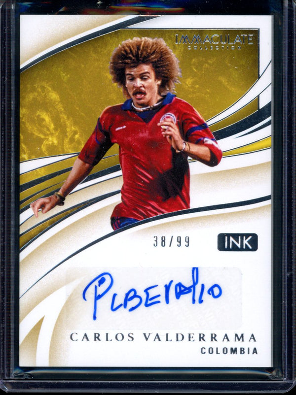 Carlos Valderrama 2020 Panini Immaculate Ink 38/99