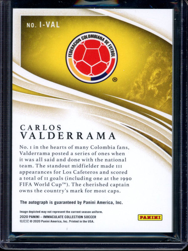 Carlos Valderrama 2020 Panini Immaculate Ink 38/99