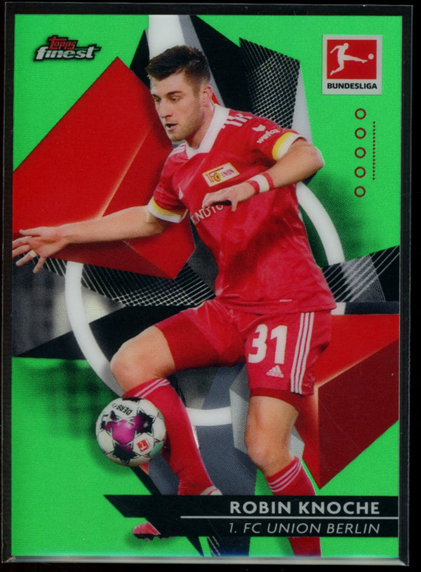 Robin Knoche 2020-21 Topps Finest Bundesliga Green Refractor 97/99