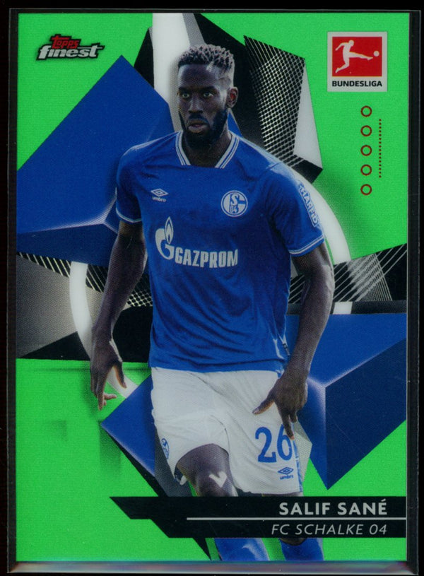 Salif Sane 2020-21 Topps Finest Bundesliga Green Refractor 07/99