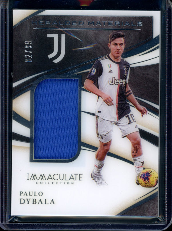 Paulo Dybala 2020 Panini Immaculate Heralded Materials 02/99