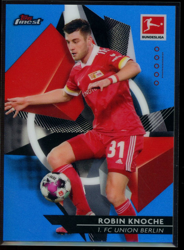 Robin Knoche 2020-21 Topps Finest Bundesliga Blue Refractor 76/150