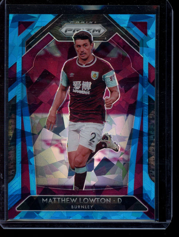 Matthew Lowton 2020-21 Panini Prizm Blue Cracked Ice 5/75