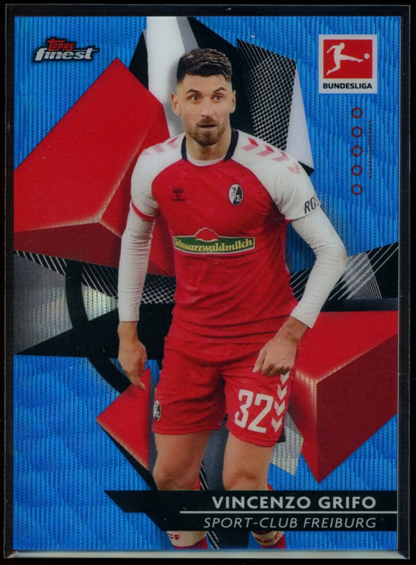 Vincenzo Grifo 2020-21 Topps Finest Bundesliga Blue Wave Refractor 41/150