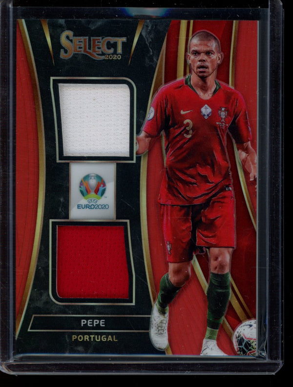 Pepe 2020 Panini Select Euro Dual Jersey Red 51/65