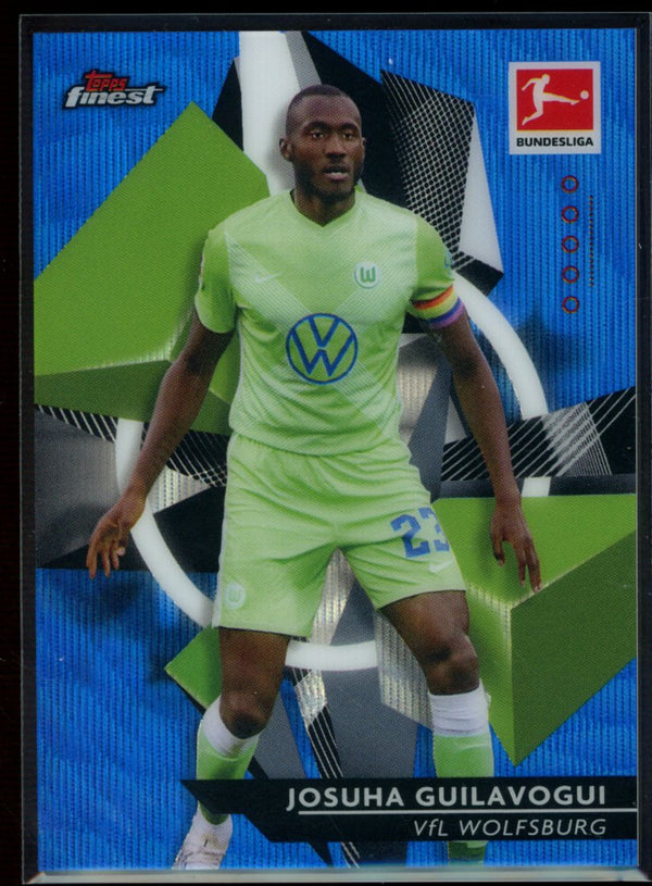 Josuha Guilavogui 2020-21 Topps Finest Bundesliga Blue Wave Refractor 103/150