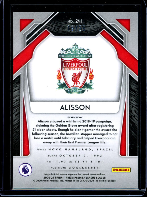 Alisson 2020-2021 Panini Prizm Choice Red  Scope Prizm 19/29