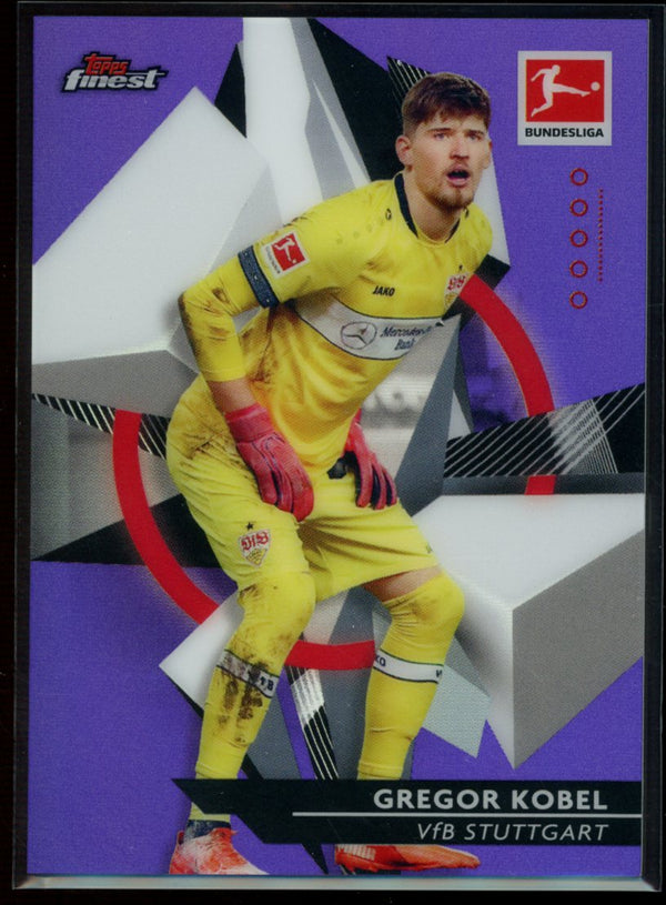 Gregor Kobel 2020-21 Topps Finest Bundesliga Purple Refractor 38/250