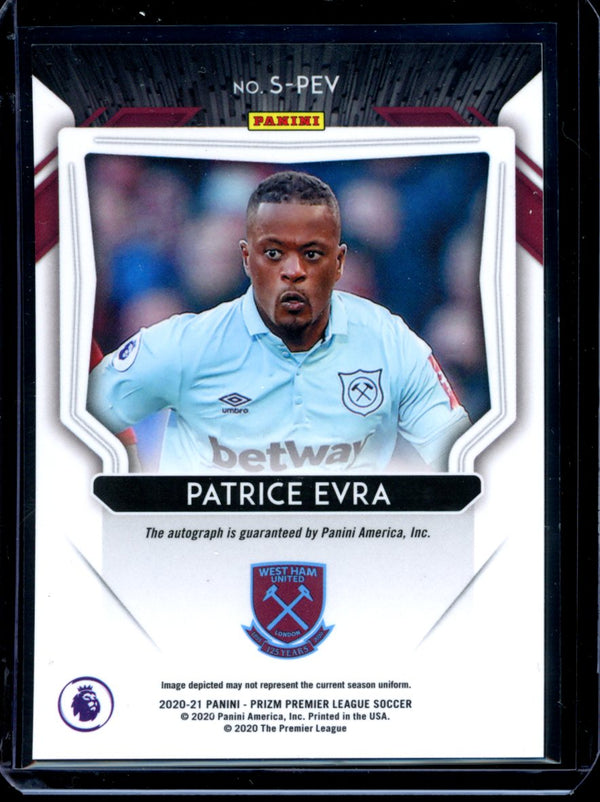 Patrice Evra 2020-2021 Panini Prizm Signatures