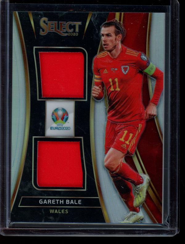 Gareth Bale 2020 Panini Select Euro Dual Jersey Silver