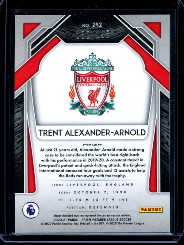 Trent Alexander-Arnold 2020-2021 Panini Prizm Red Mojo Prizm 132/135