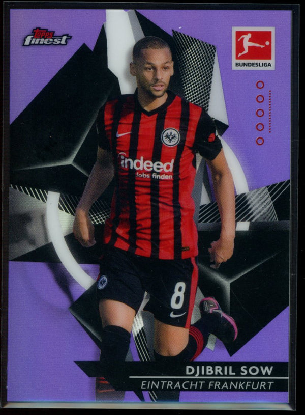 Djibril Sow 2020-21 Topps Finest Bundesliga Purple Refractor 186/250