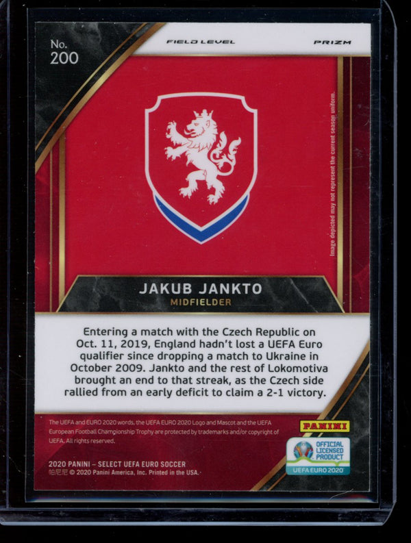 Jakub Jankto 2020 Panini Select Euro Tri Color Field Level RC