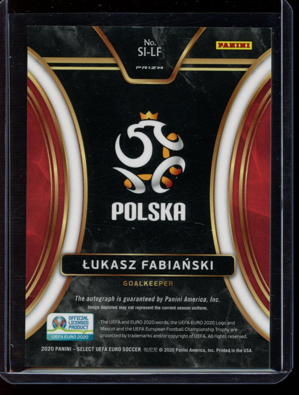 Lukasz Fabianski 2020 Panini Select Euro Signatures Silver