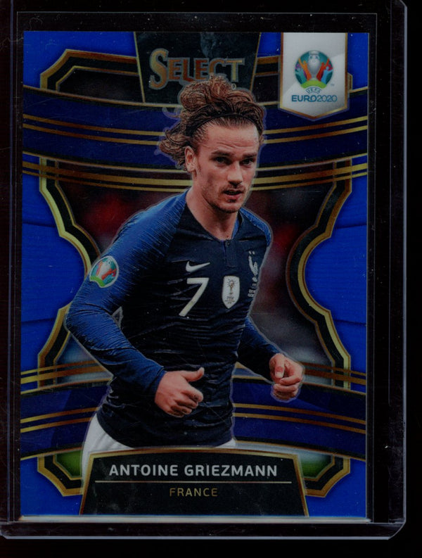 Antoine Griezmann 2020 Panini Select Euro Blue Prizm 28/225