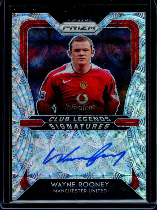 Wayne Rooney 2020-2021 Panini Prizm Choice Club Legends Signatures