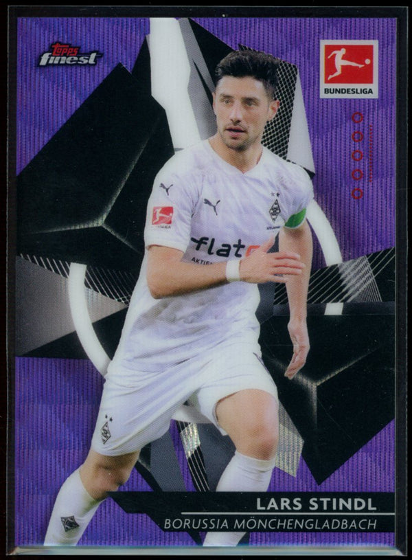 Lars Stindl 2020-21 Topps Finest Bundesliga Purple Wave Refractor 34/250