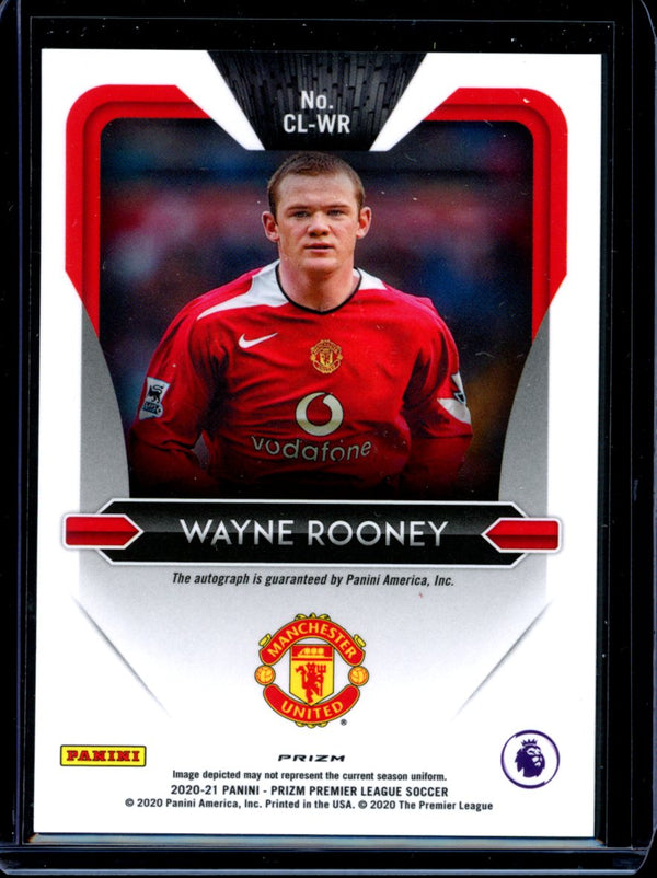 Wayne Rooney 2020-2021 Panini Prizm Choice Club Legends Signatures