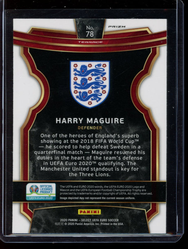 Harry Maguire 2020 Panini Select Euro Terrace Silver