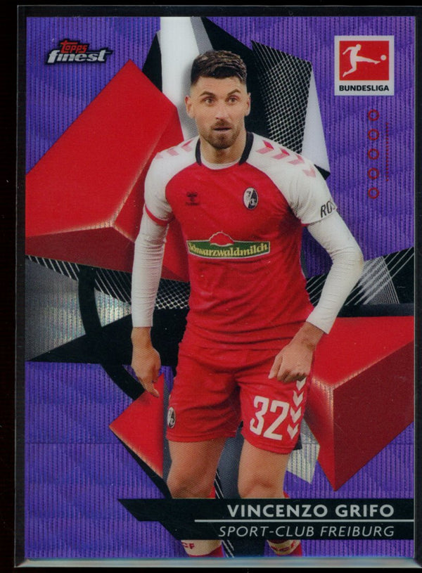 Vincenzo Grifo 2020-21 Topps Finest Bundesliga Purple Wave Refractor 133/250