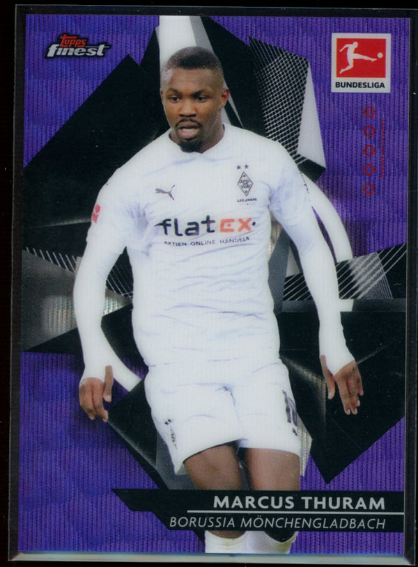 Marcus Thuram 2020-21 Topps Finest Bundesliga Purple Wave Refractor 39/250