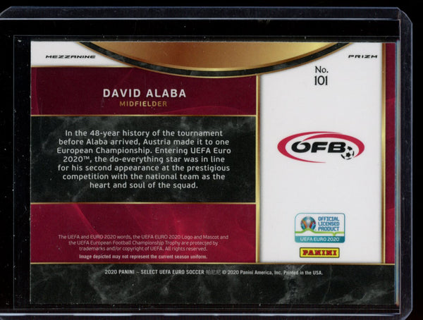 David Alaba 2020 Panini Select Euro Mezzanine Silver