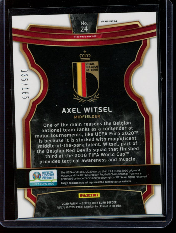 Axel Witsel 2020 Panini Select Euro Terrace Red  35/165