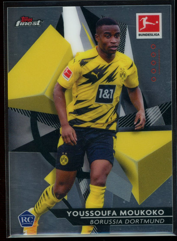 Youssoufa Moukoko 2020-21 Topps Finest Bundesliga RC